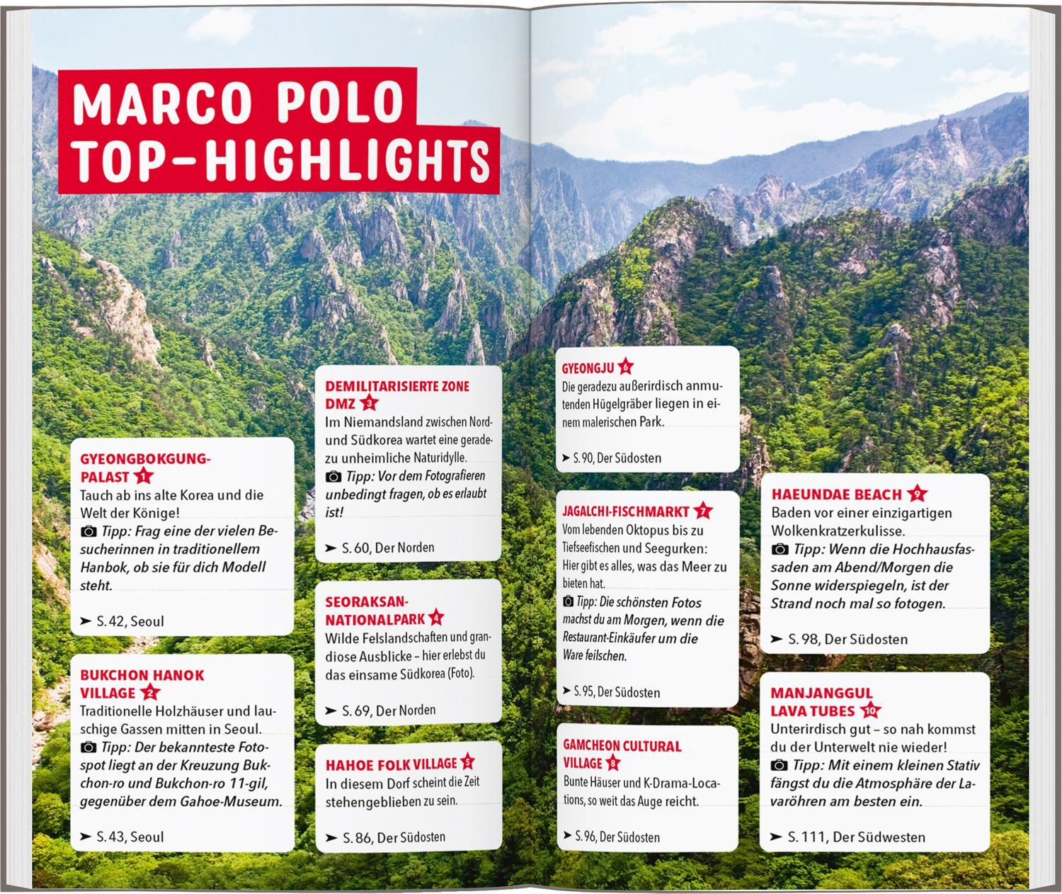 Bild: 9783829736916 | MARCO POLO Reiseführer Südkorea | Françoise Hauser | Taschenbuch