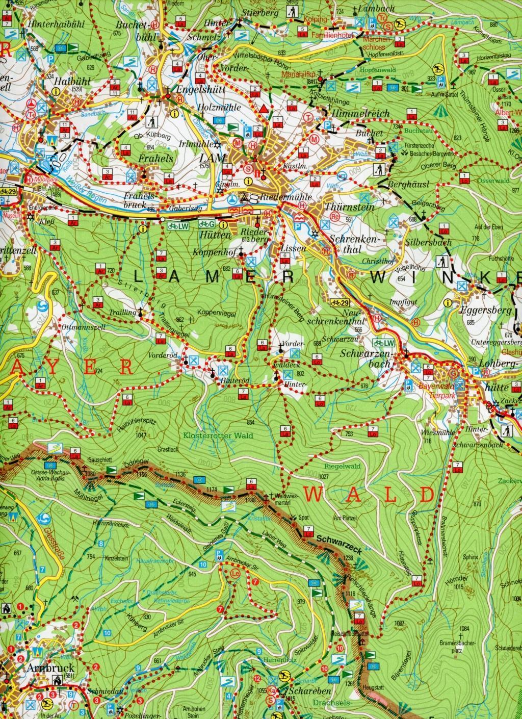 Bild: 9783861161219 | Lamer Winkel 1 : 35 000. Fritsch Wanderkarte | (Land-)Karte | Deutsch