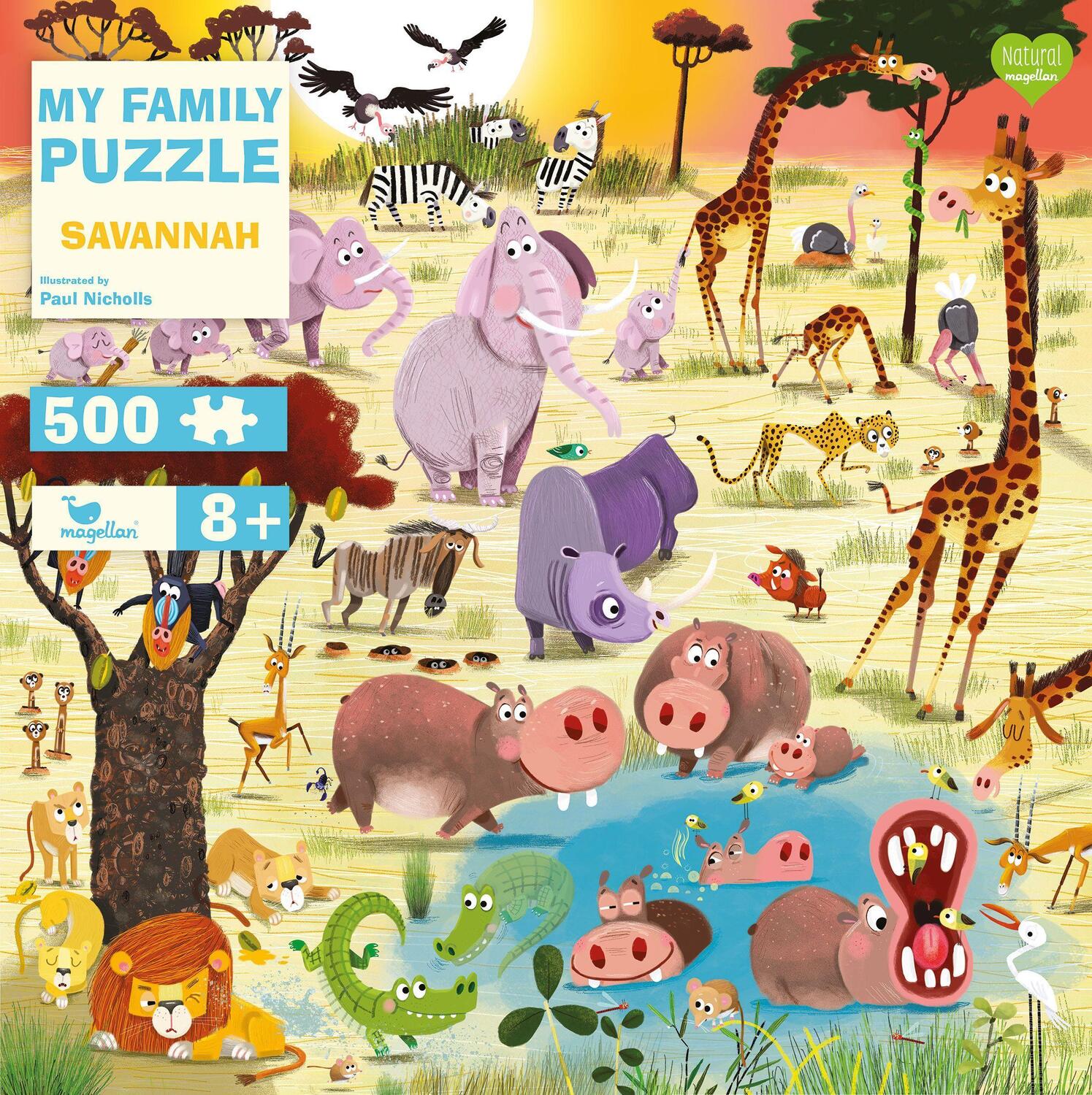 Cover: 4260671131236 | My Family Puzzle - Savannah | Spiel | Deutsch | 2021 | Magellan