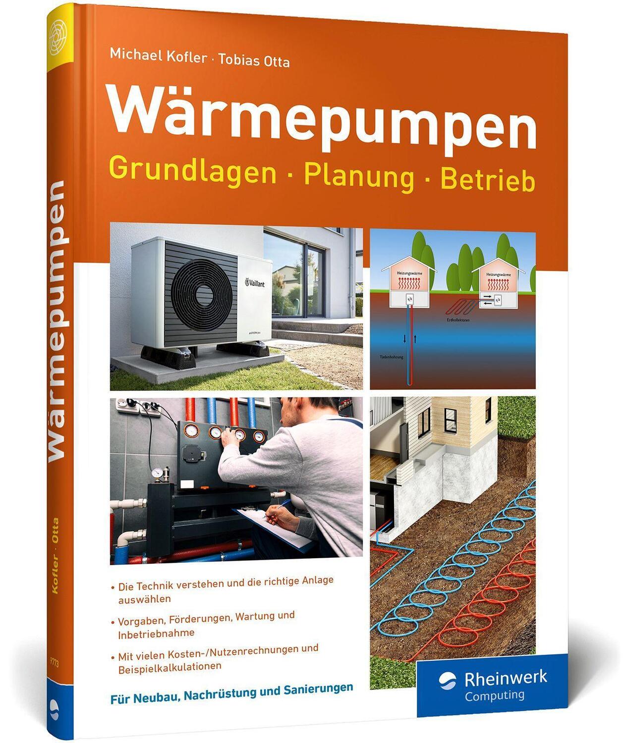 Cover: 9783836297738 | Wärmepumpen | Michael Kofler (u. a.) | Buch | Rheinwerk Computing