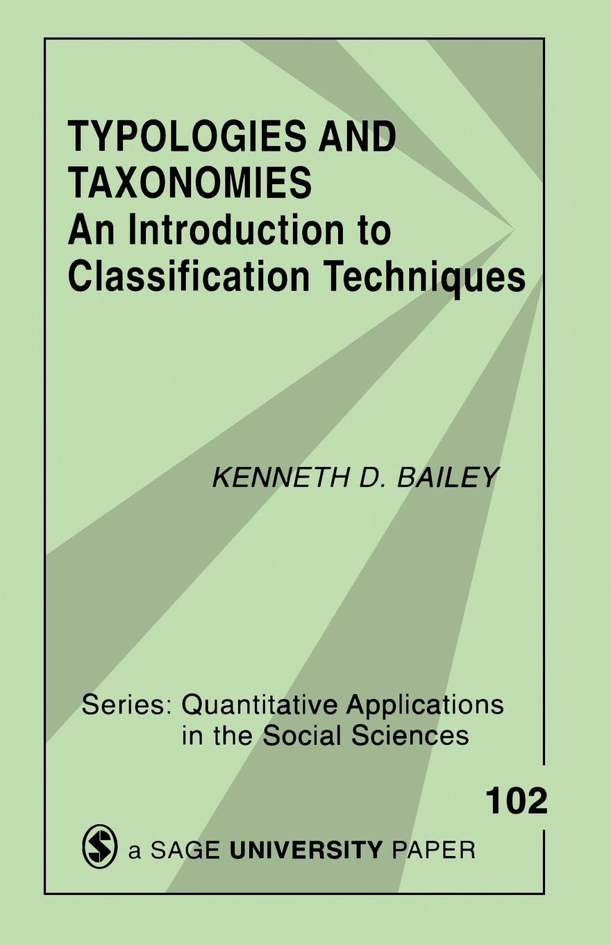 Cover: 9780803952591 | Typologies and Taxonomies | Kenneth D. Bailey | Taschenbuch | Englisch
