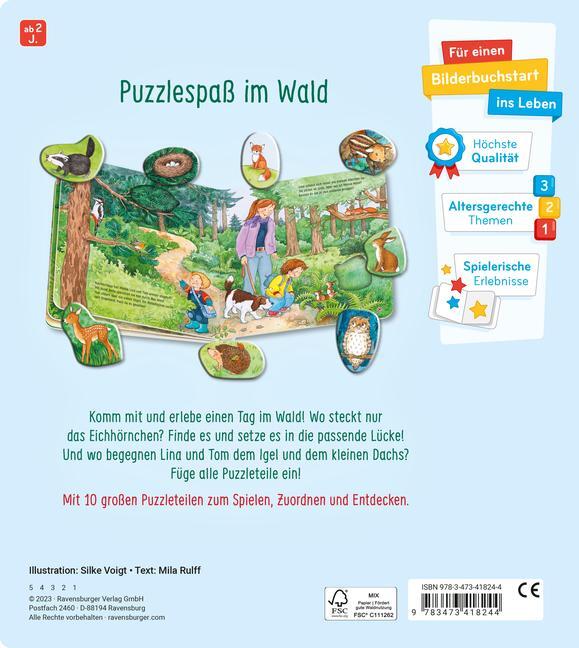 Bild: 9783473418244 | Mein großes Puzzle-Spielbuch: Wald | Mila Rulff | Buch | 12 S. | 2023