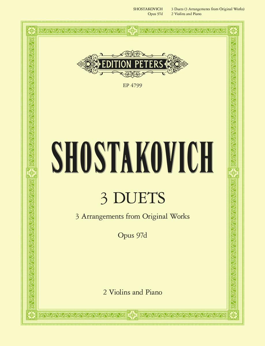 Cover: 9790014031794 | SHOSTAKOVICH 3 DUETS VIOLIN ENSEMBLE | DMITRI SHOSTAKOVICH | Buch