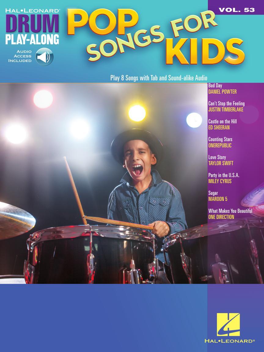 Cover: 888680953560 | Pop Songs for Kids | Drum Play-Along Volume 53 | Drum Play-Along