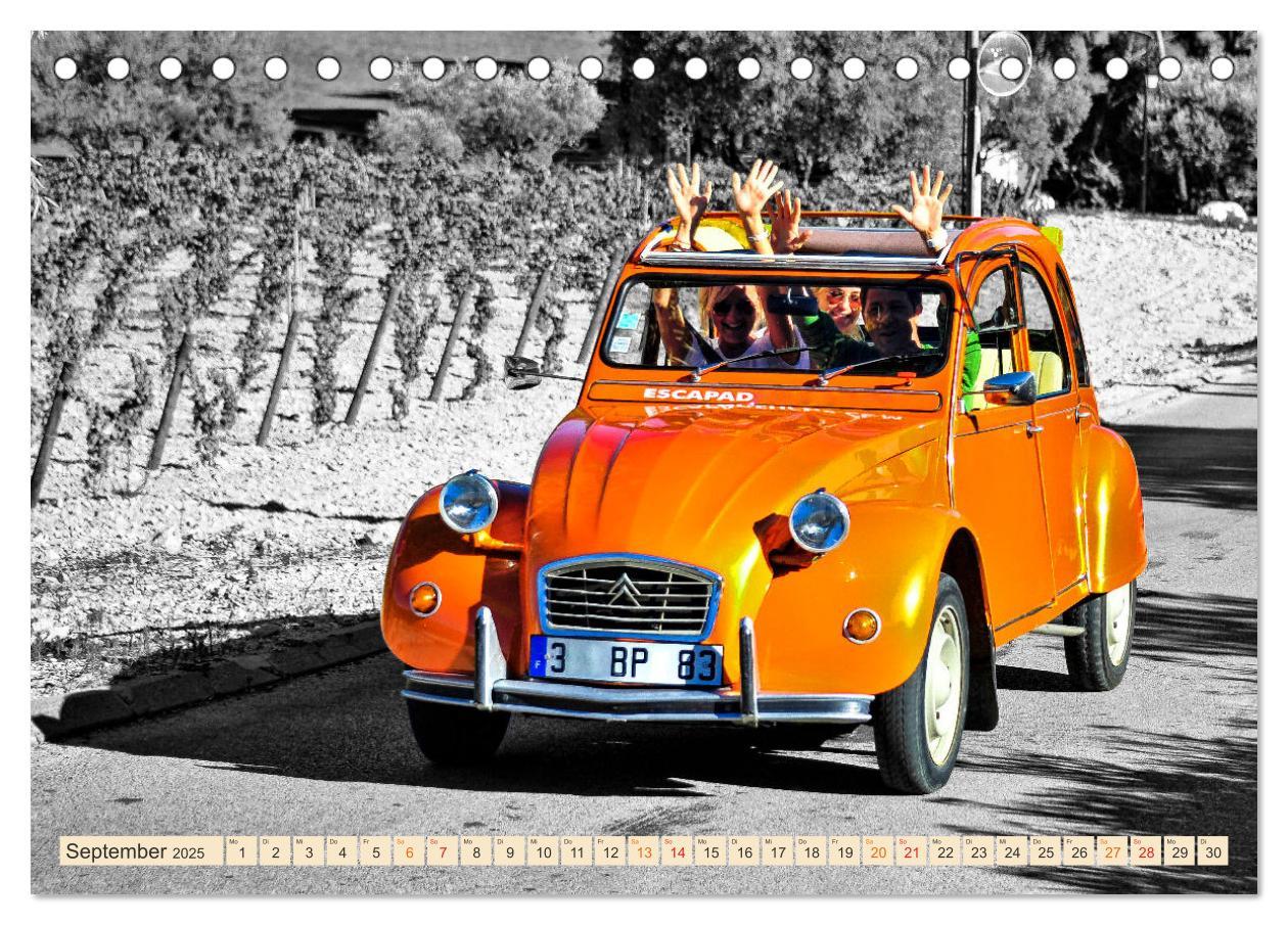 Bild: 9783383882227 | Citroën 2CV - Entenparade (Tischkalender 2025 DIN A5 quer),...