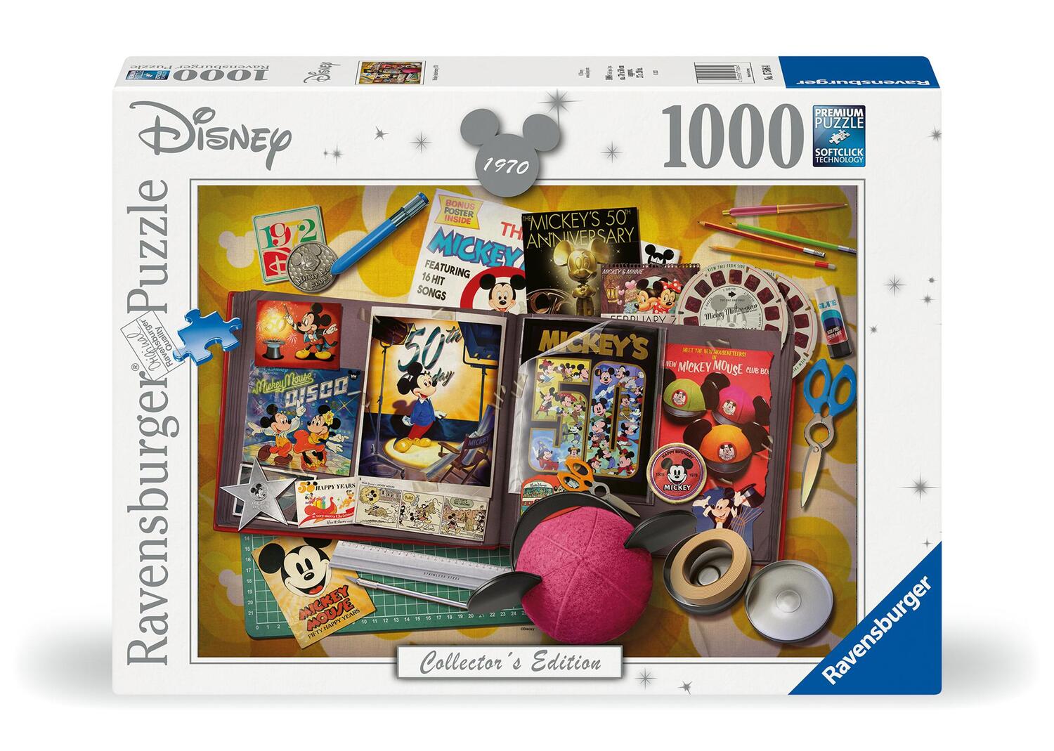 Cover: 4005556175864 | Ravensburger Puzzle 17586 - 1970 Mickey Anniversary - 1000 Teile...