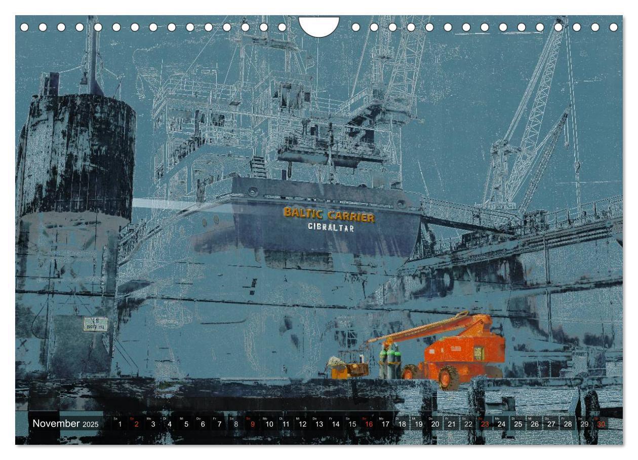 Bild: 9783435701742 | Photo-Art / Hamburg Hafen (Wandkalender 2025 DIN A4 quer), CALVENDO...