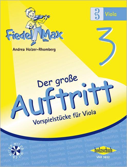 Cover: 9783940069276 | Fiedel-Max für Viola - Der große Auftritt 3 | Broschüre | Deutsch