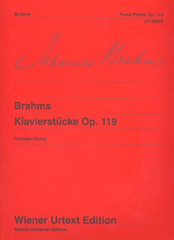 Cover: 9790500570455 | Piano Pieces Op. 119 | Johannes Brahms | Wiener Urtext Edition | Buch