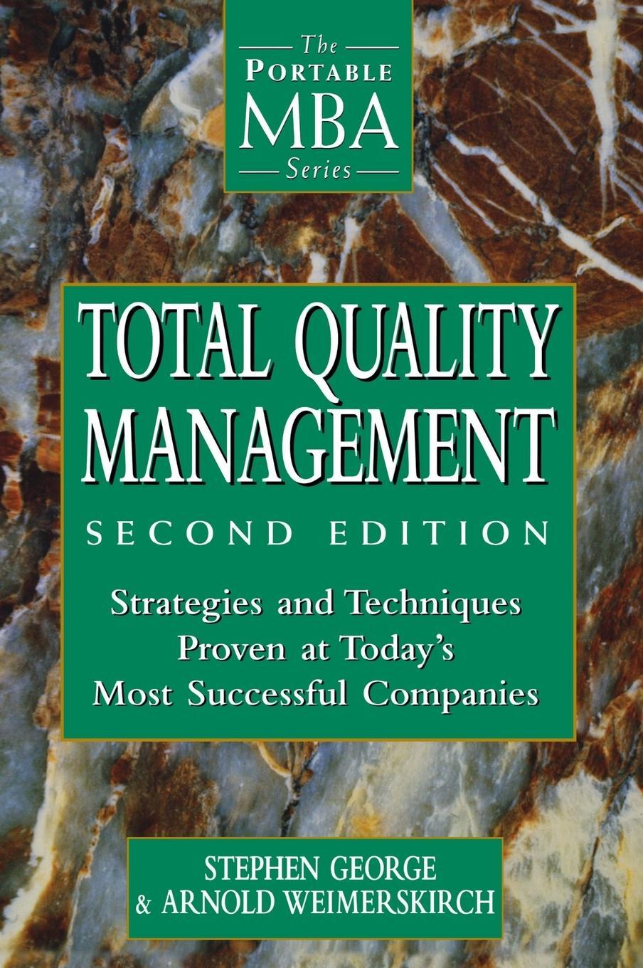 Cover: 9780471191742 | Total Quality Management | Stephen George (u. a.) | Buch | 272 S.