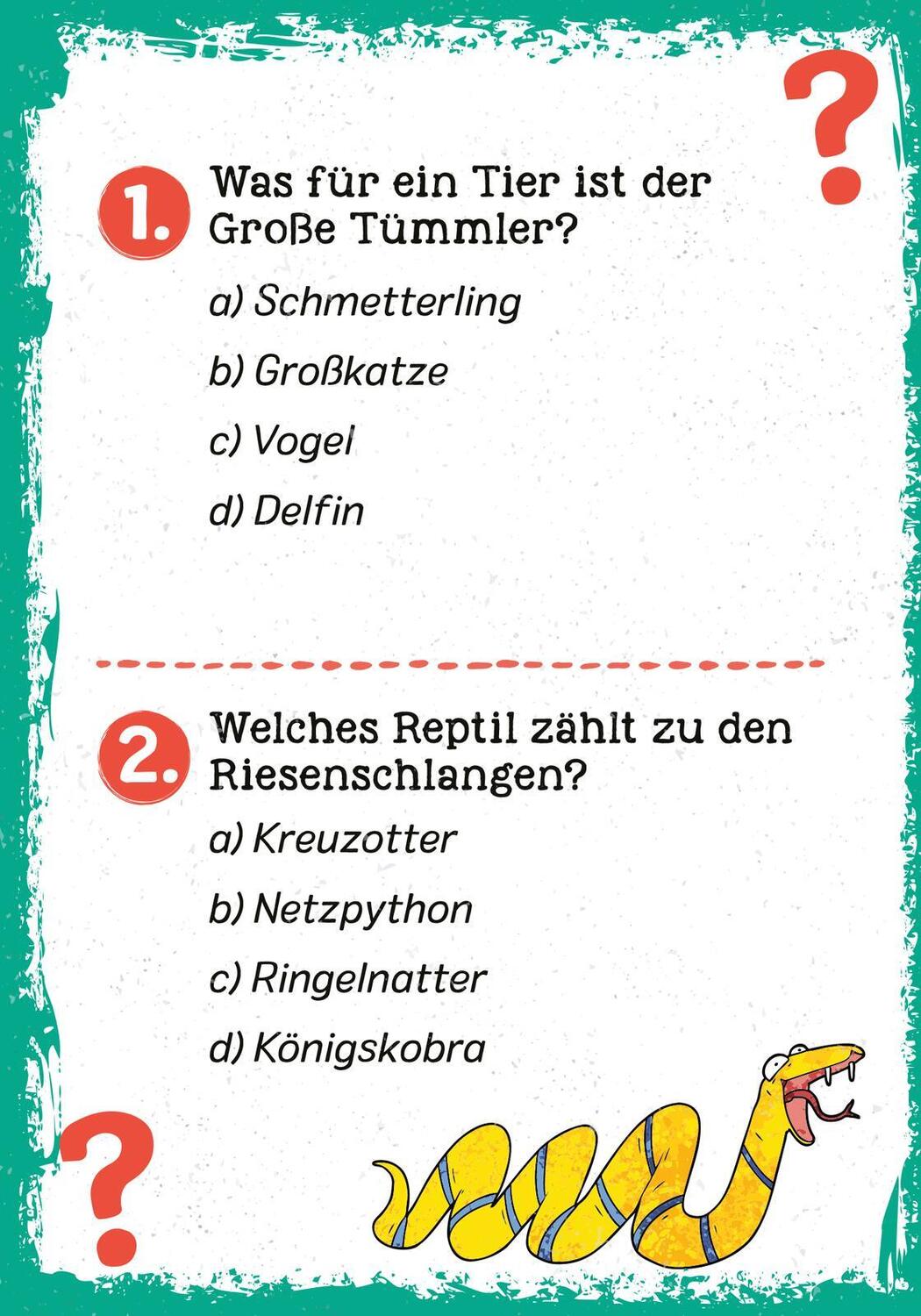 Bild: 9783845852348 | Das wilde Tier-Quiz | Philip Kiefer | Taschenbuch | 51 S. | Deutsch