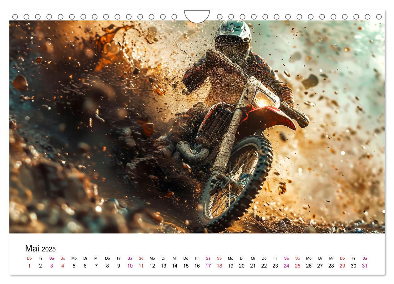 Bild: 9783457147962 | Motocross Erlebnisse (Wandkalender 2025 DIN A4 quer), CALVENDO...