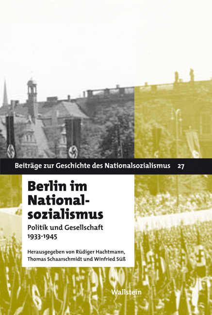 Cover: 9783835309326 | Berlin im Nationalsozialismus | Politik und Gesellschaft 1933-1945