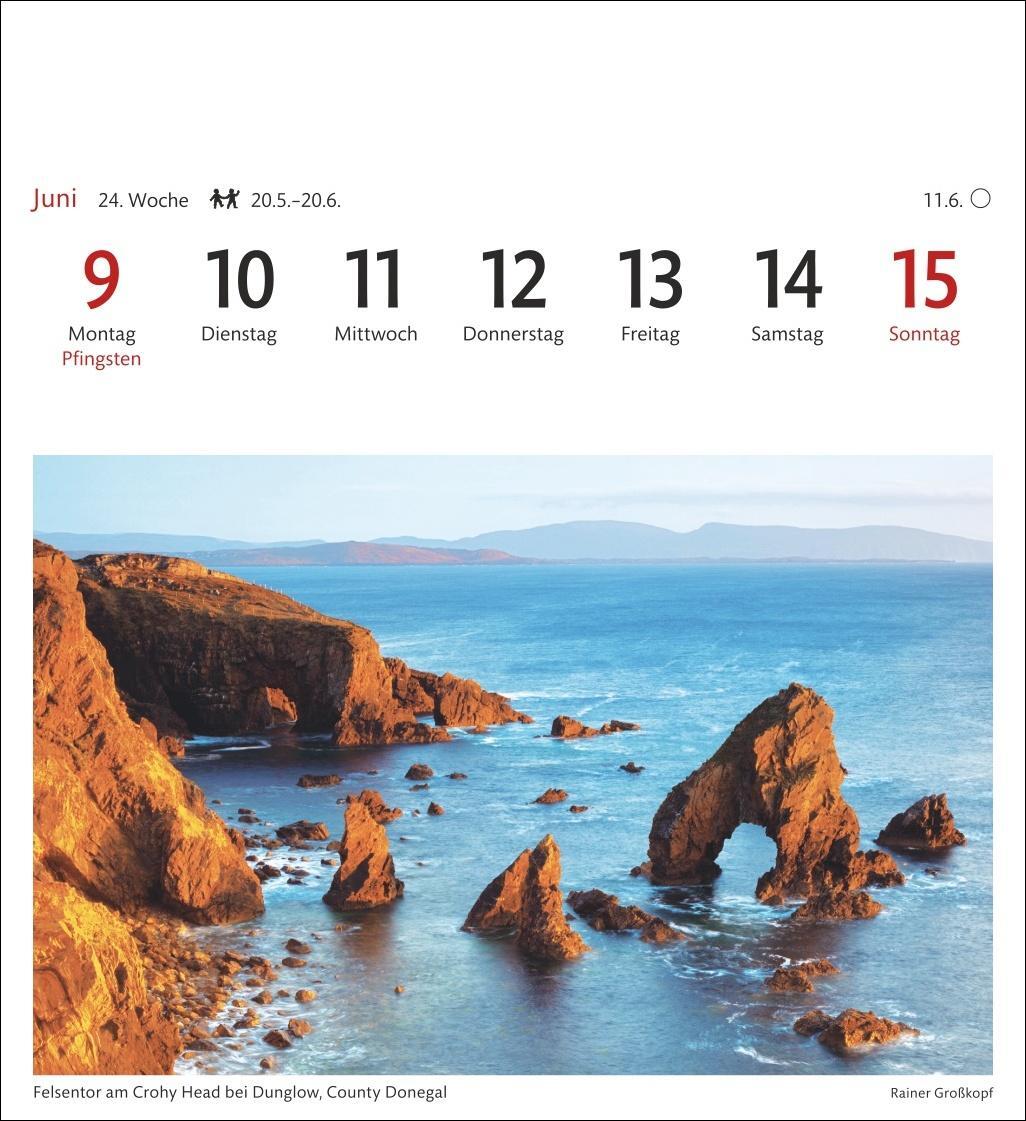 Bild: 9783840033377 | Irland Sehnsuchtskalender 2025 - Wochenkalender mit 53 Postkarten