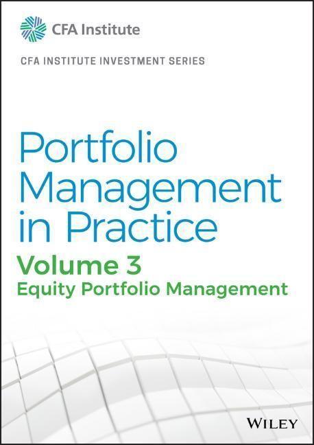 Cover: 9781119789253 | Portfolio Management in Practice, Volume 3 | Cfa Institute | Buch