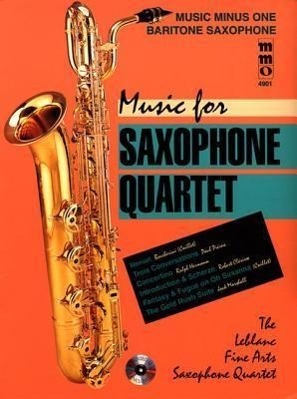 Cover: 9781596156586 | Music for Saxophone Quartet | Music Minus One Baritone Saxophone