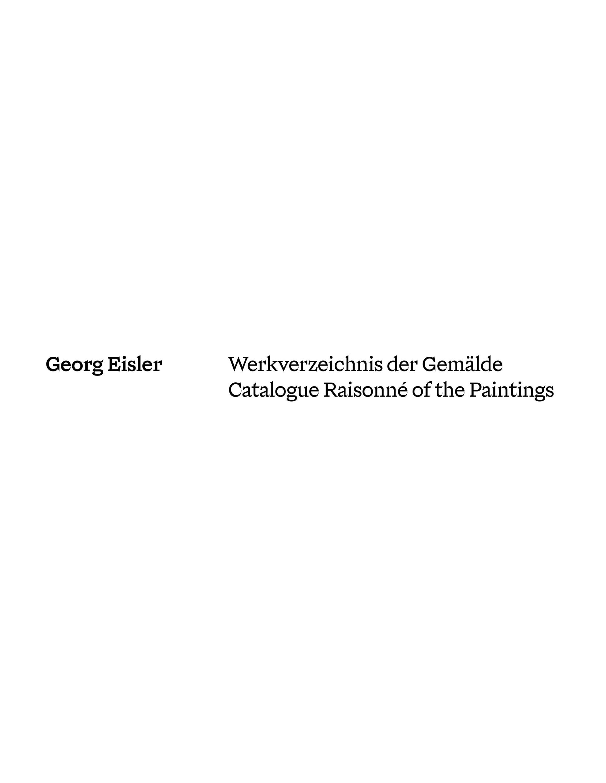 Bild: 9783422802391 | Georg Eisler. Werkverzeichnis der Gemälde | Ana Petrovi¿ (u. a.)