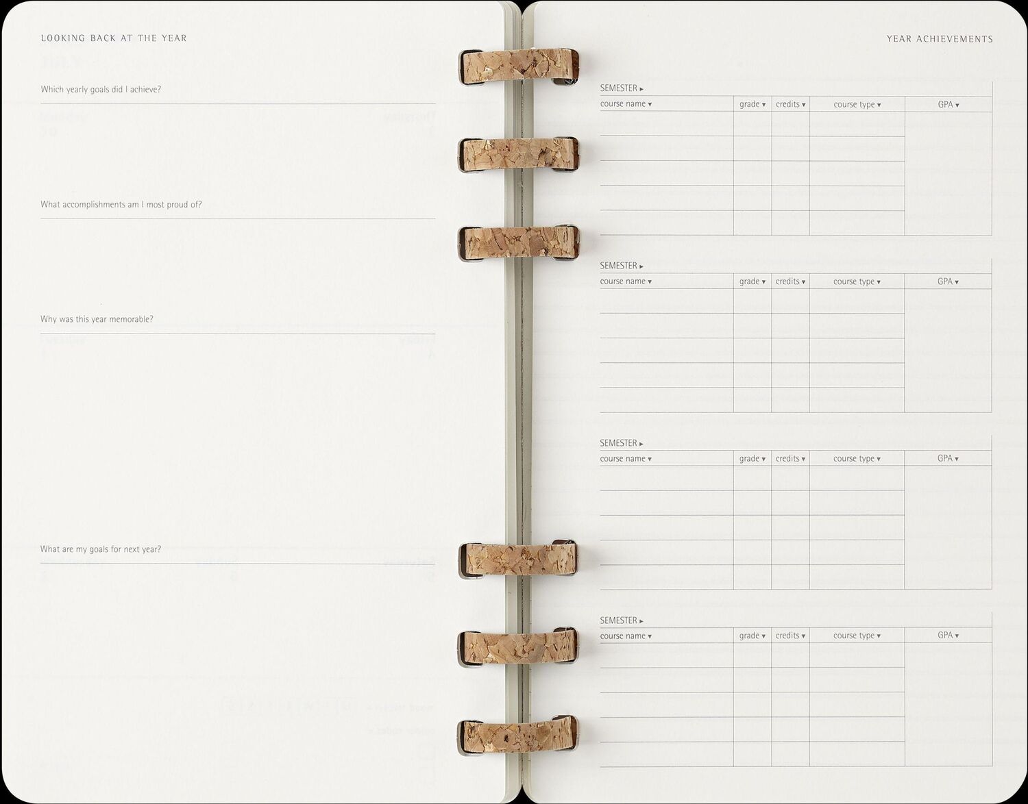 Bild: 8056999271718 | Moleskine 12 Monate Planer mit Spiralbindung, L/A5, Weicher...