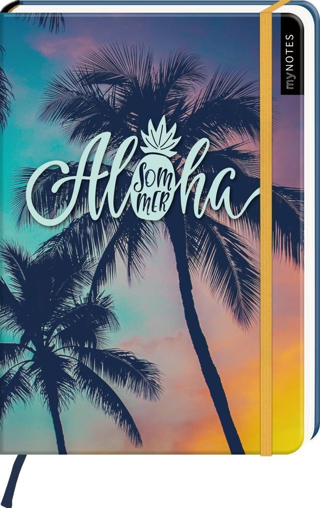 Cover: 4014489123699 | myNOTES Notizbuch A5: Aloha Sommer | Notebook medium, gepunktet | Buch