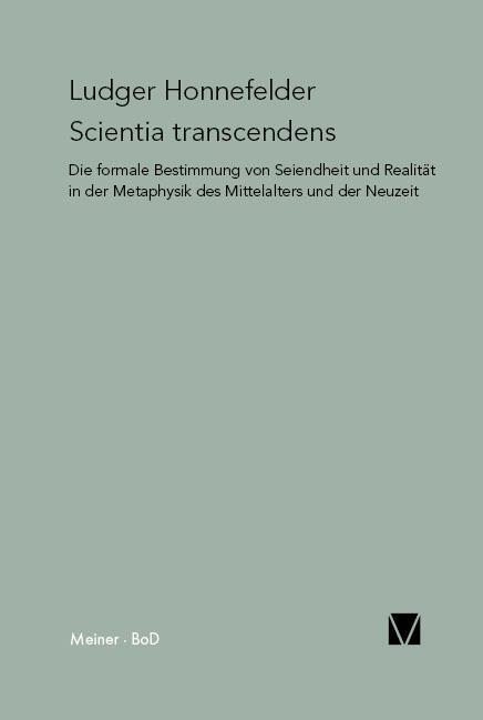 Cover: 9783787307265 | Scientia transcendens | Ludger Honnefelder | Taschenbuch | Paperback