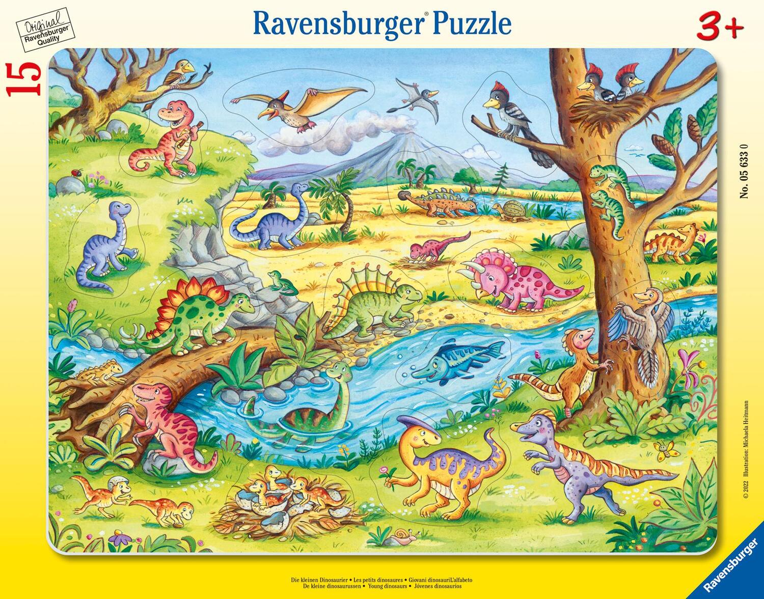Cover: 4005556056330 | Ravensburger Kinderpuzzle - Die kleinen Dinosaurier - 8-17 Teile...