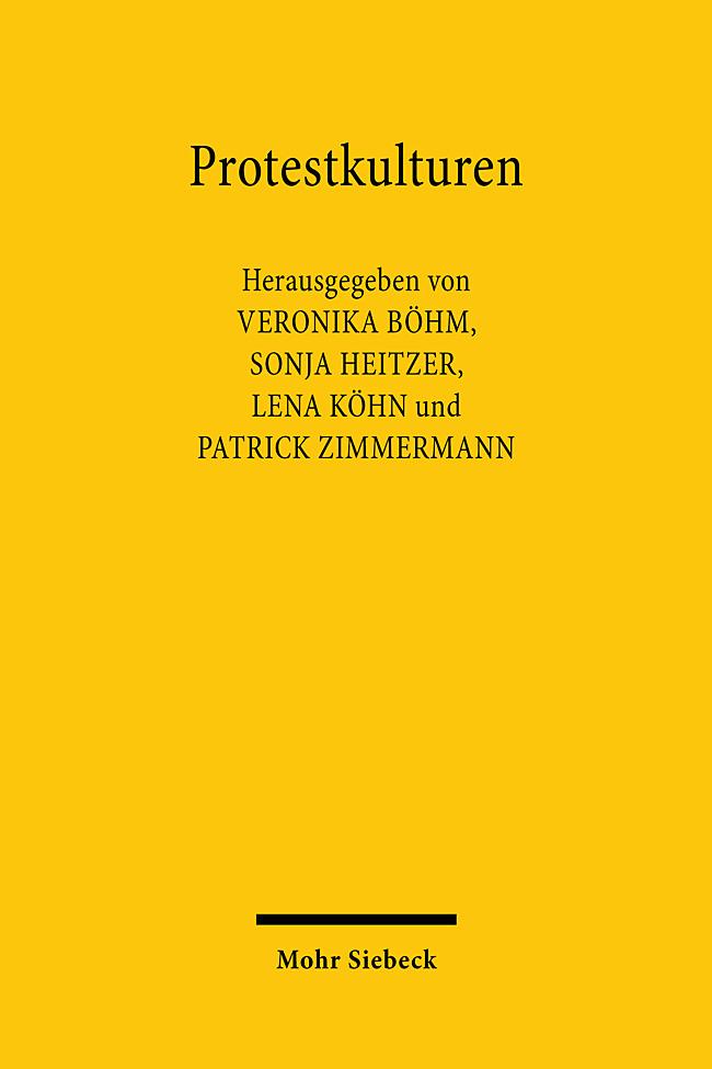 Cover: 9783161634376 | Protestkulturen | Veronika Böhm (u. a.) | Taschenbuch | VIII | Deutsch