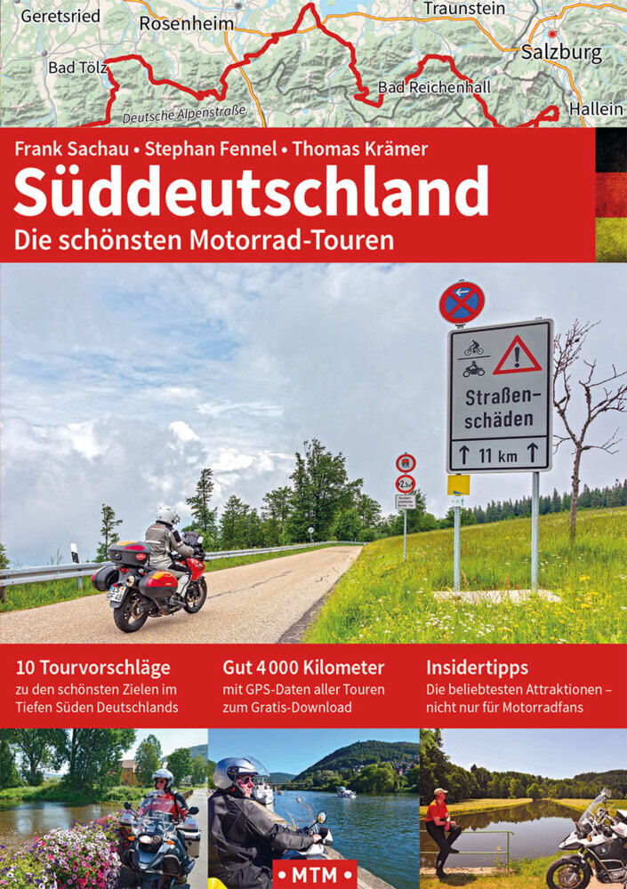 Cover: 9783939997337 | Süddeutschland | Die schönsten Motorrad-Touren | Frank Sachau (u. a.)