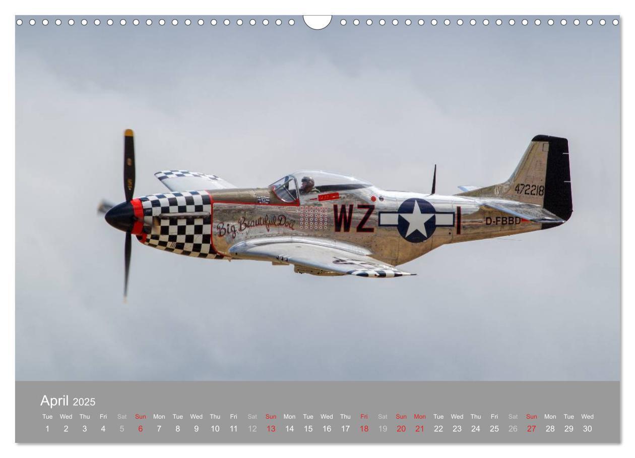 Bild: 9781325964550 | The Flying Legends (Wall Calendar 2025 DIN A3 landscape), CALVENDO...