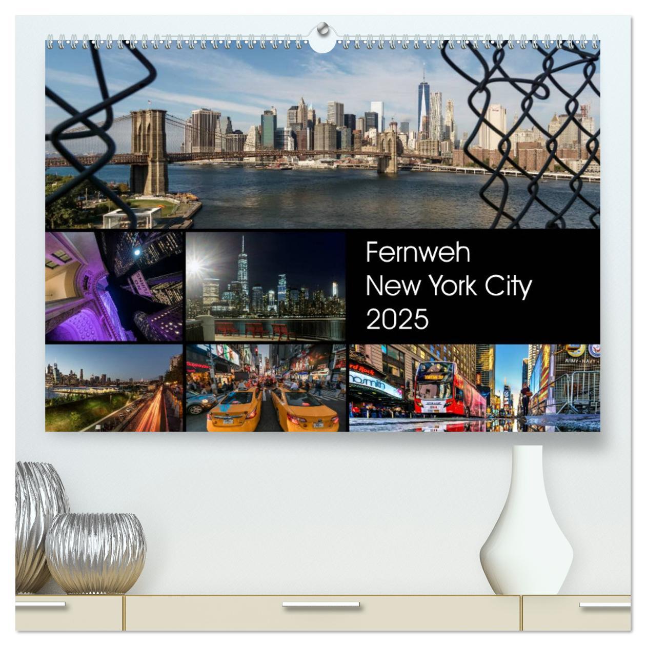 Cover: 9783435500468 | Fernweh New York City (hochwertiger Premium Wandkalender 2025 DIN...