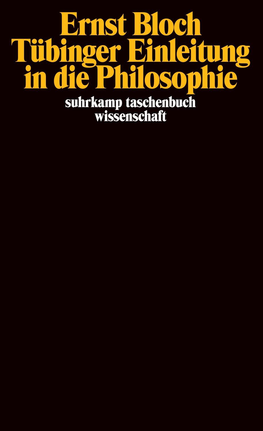Cover: 9783518281628 | Tübinger Einleitung in die Philosophie | Ernst Bloch | Taschenbuch