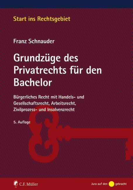 Cover: 9783811453548 | Grundzüge des Privatrechts für den Bachelor | Franz Schnauder | Buch