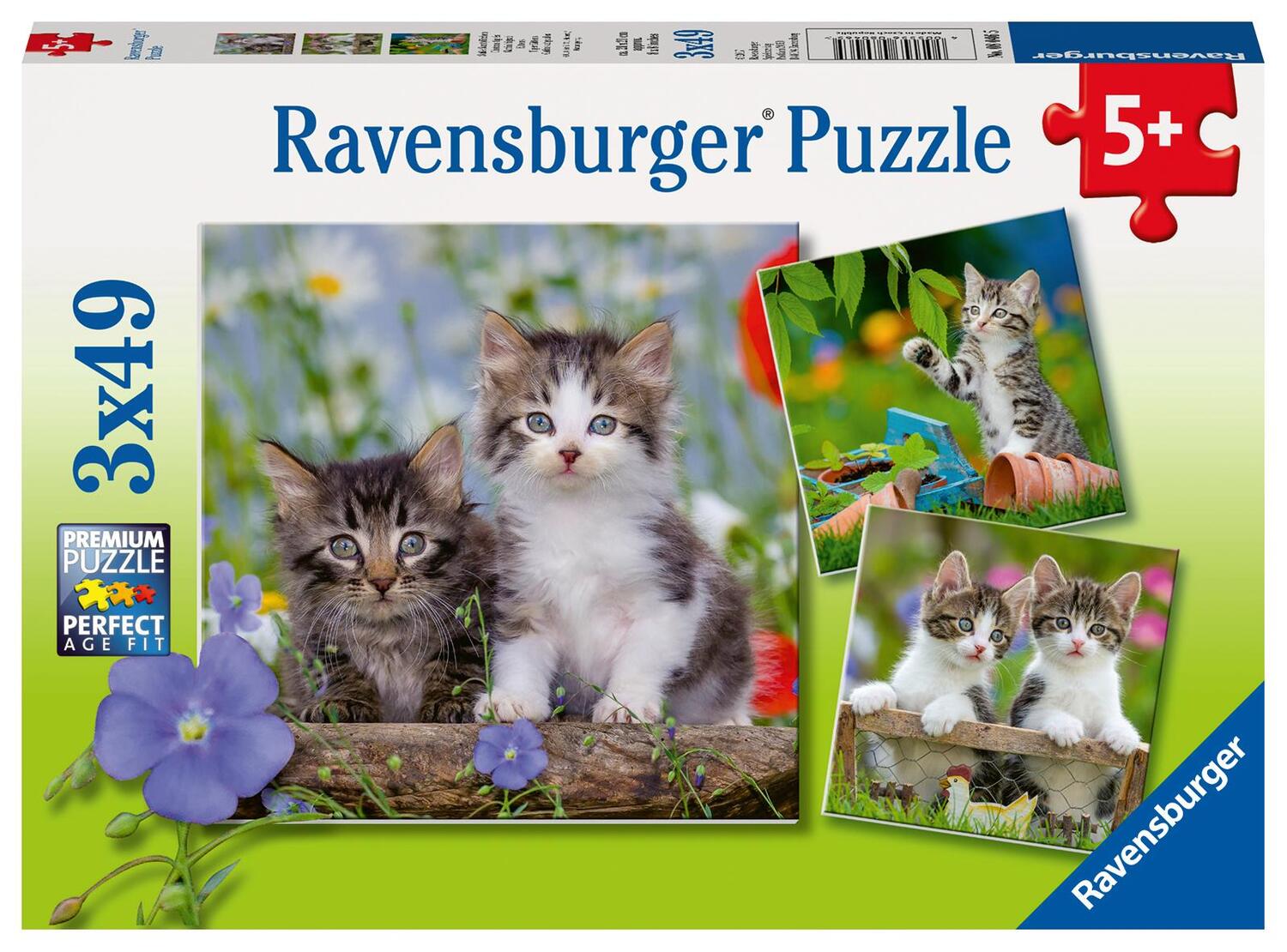 Cover: 4005556080465 | Süße Samtpfötchen - Puzzle 3 x 49 Teile | Spiel | Deutsch | 2019