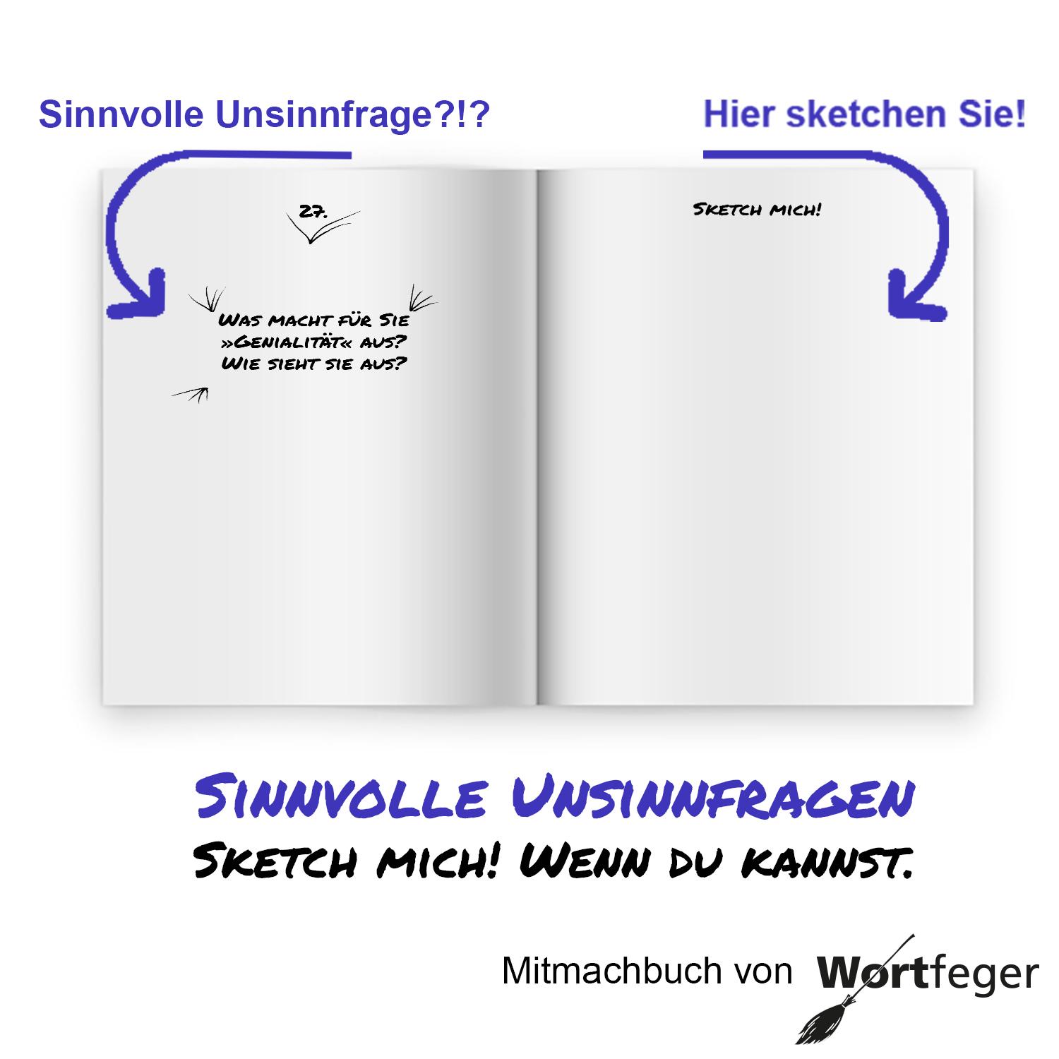 Bild: 9783039230747 | Sinnvolle Unsinnfragen | Sketch mich! Wenn du kannst. | Holzer | Buch