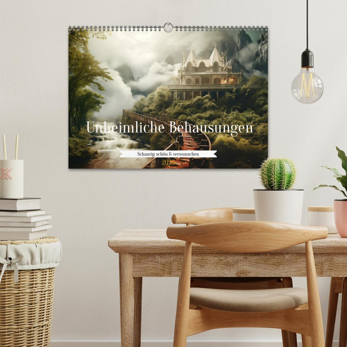 Bild: 9783435013845 | Unheimliche Behausungen (Wandkalender 2025 DIN A3 quer), CALVENDO...