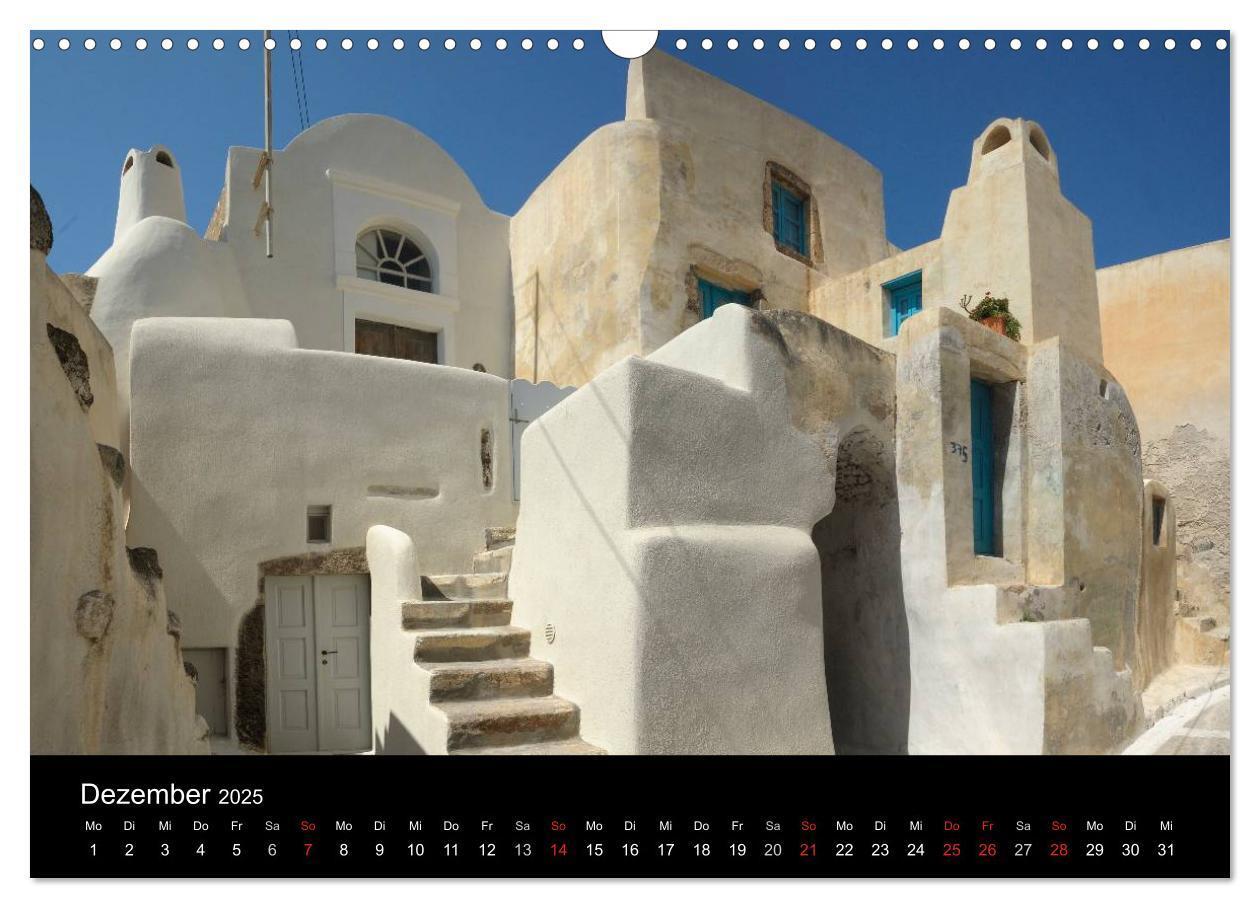 Bild: 9783435828586 | Santorini ¿ Leben auf dem Vulkan (Wandkalender 2025 DIN A3 quer),...