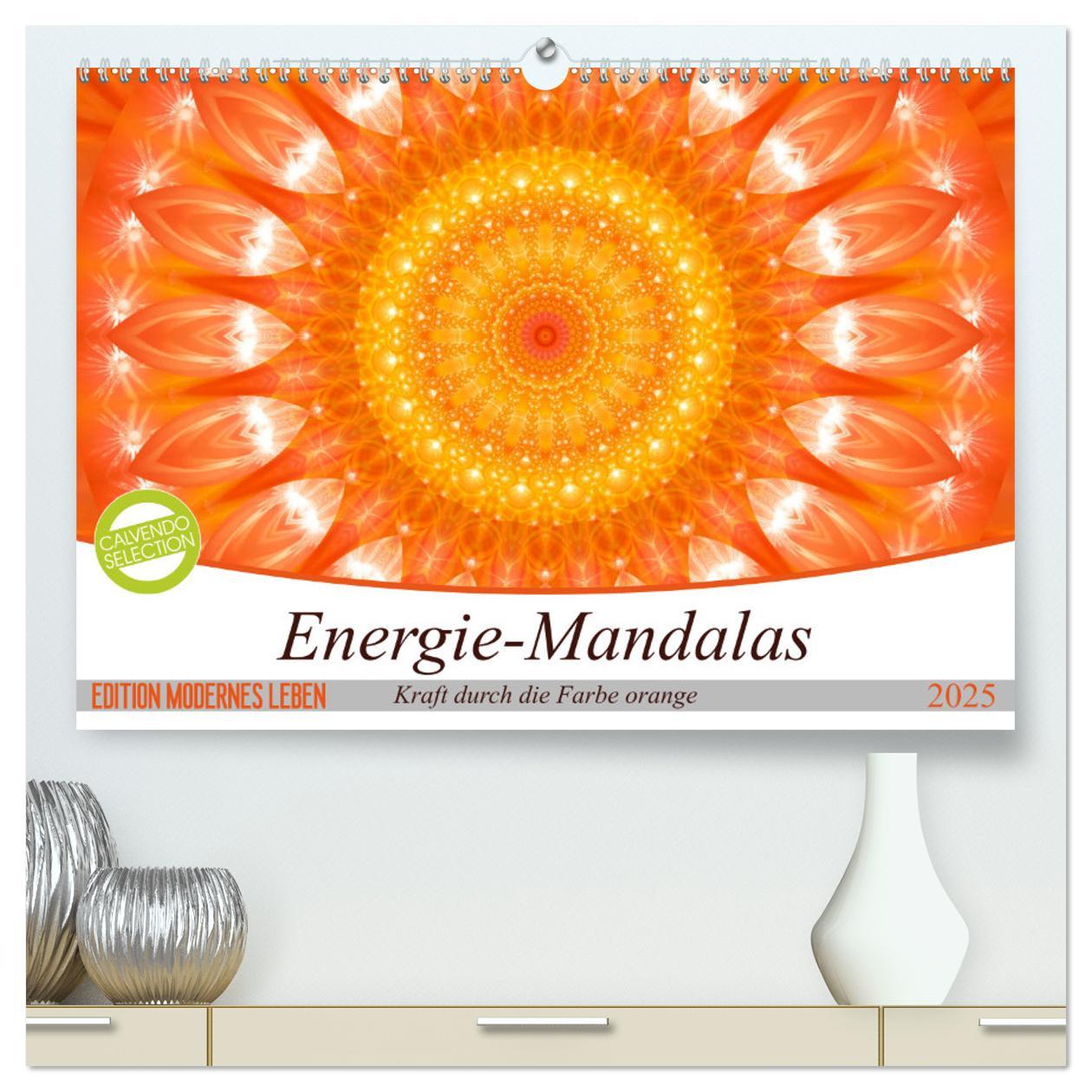 Cover: 9783435410743 | Energie - Mandalas in orange (hochwertiger Premium Wandkalender...