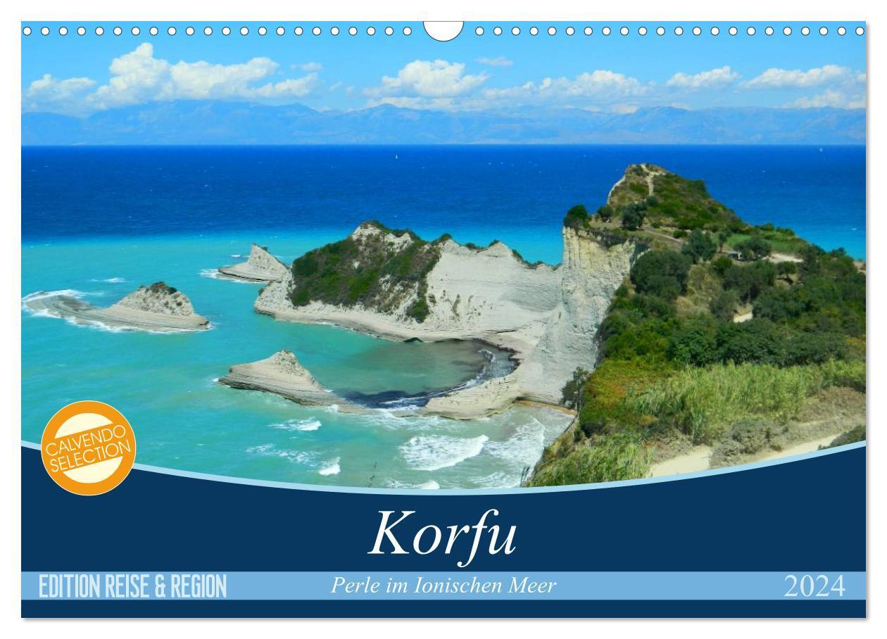Cover: 9783675465275 | Korfu, Perle im Ionischen Meer (Wandkalender 2024 DIN A3 quer),...