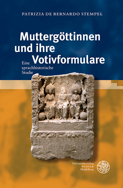 Cover: 9783825348335 | Muttergöttinnen und ihre Votivformulare | Patrizia de Bernardo Stempel