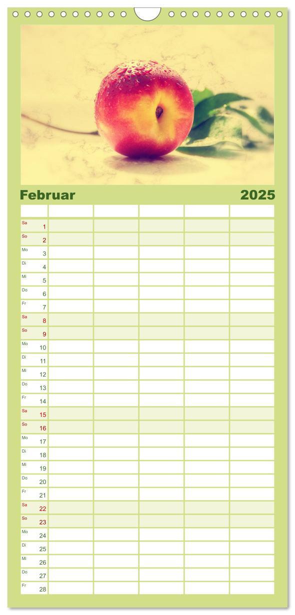 Bild: 9783457125977 | Familienplaner 2025 - Frische Früchte mit 5 Spalten (Wandkalender,...