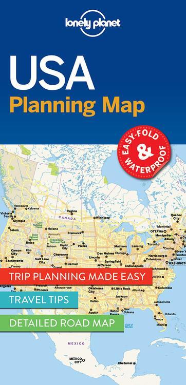 Cover: 9781786579096 | USA Planning Map | Lonely Planet | (Land-)Karte | LP Travel Guide