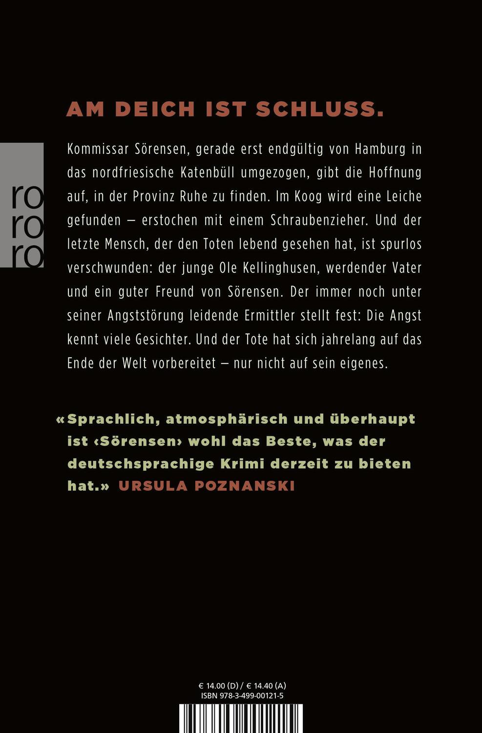 Rückseite: 9783499001215 | Sörensen am Ende der Welt | Sven Stricker | Taschenbuch | 496 S.