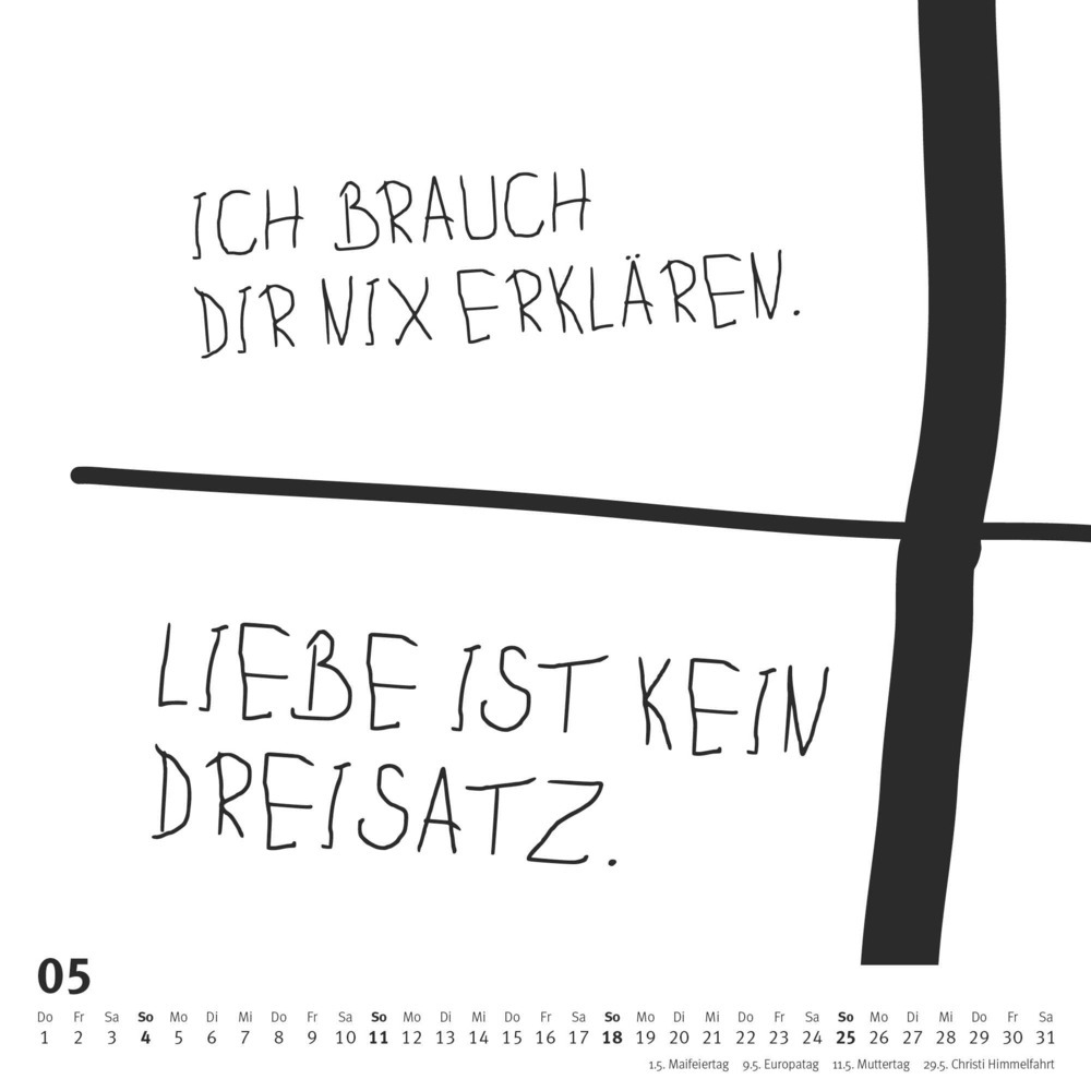 Bild: 4250809653020 | DUMONT - Sprüche im Quadrat 2025 Wandkalender, 23x23cm,...