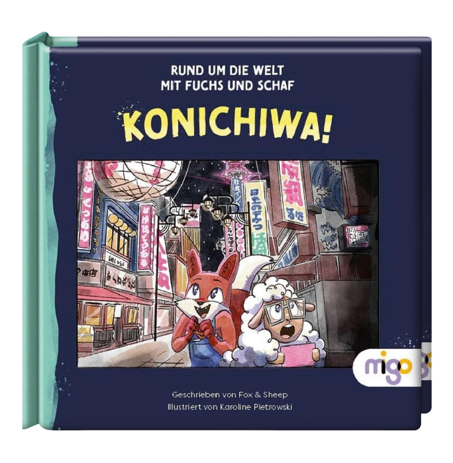 Cover: 9783968460024 | Rund um die Welt mit Fuchs und Schaf. Konichiwa | Konichiwa | Sheep