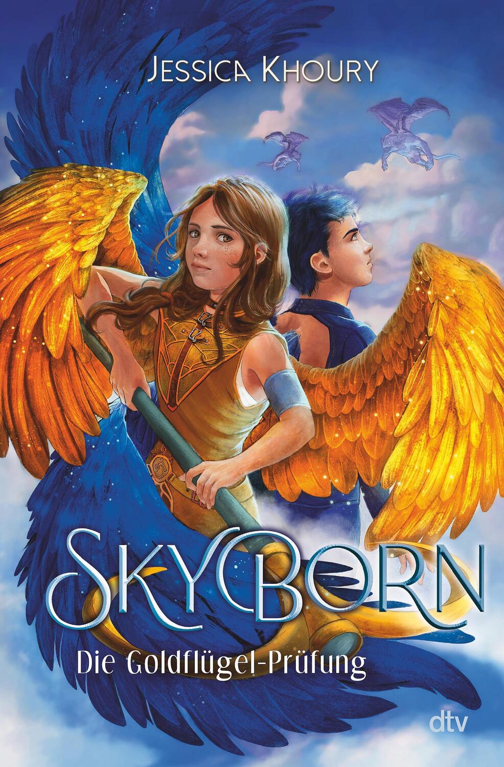 Cover: 9783423764254 | Skyborn - Die Goldflügel-Prüfung | Abenteuerliche Fantasy ab 10 | Buch