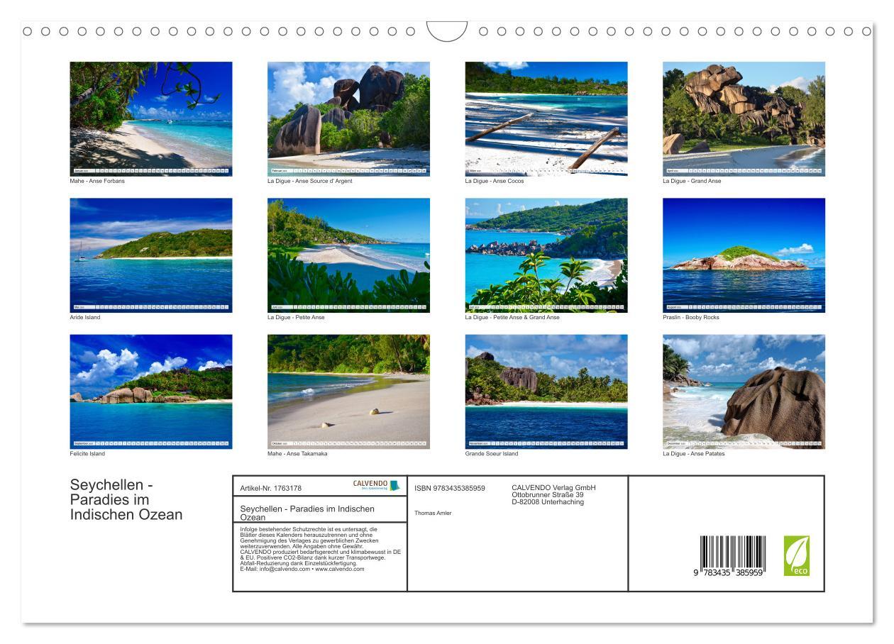 Bild: 9783435385959 | Seychellen - Paradies im Indischen Ozean (Wandkalender 2025 DIN A3...