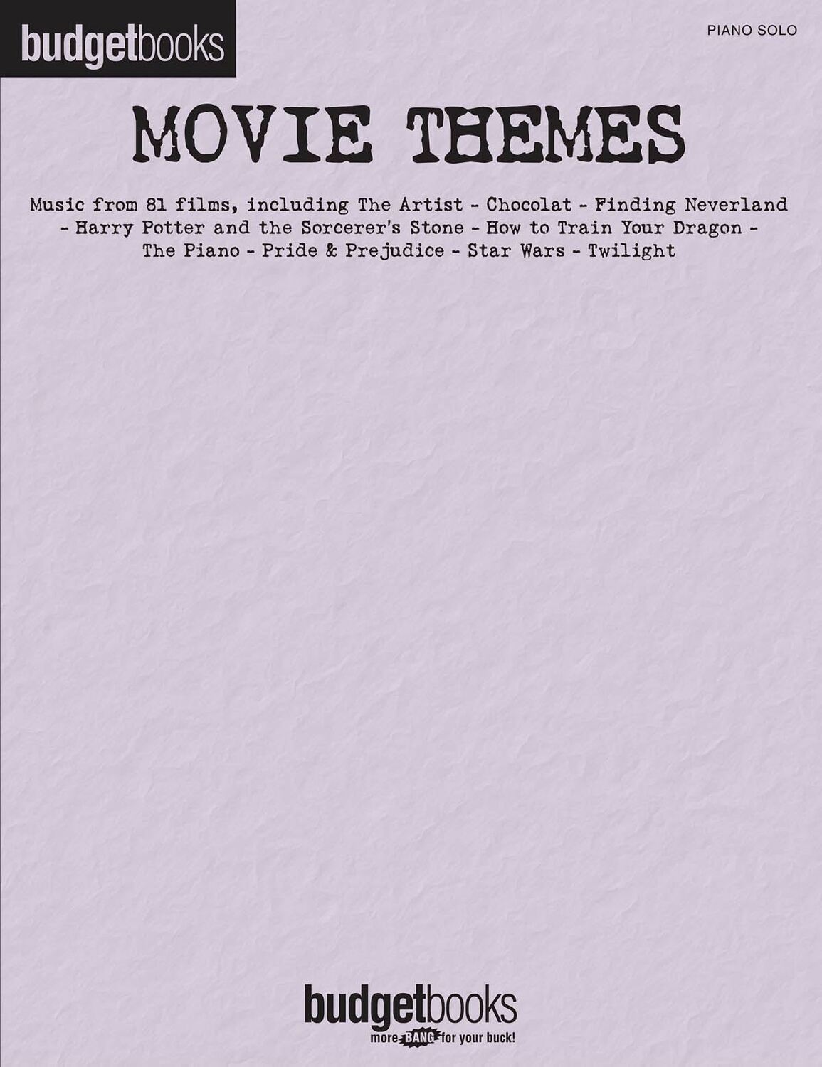 Cover: 888680915223 | Movie Themes | Budget Books | Piano Solo Songbook | Buch | 2019