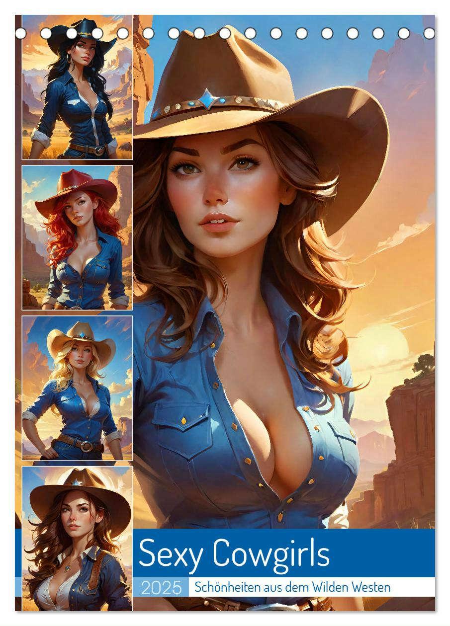 Cover: 9783383785894 | Sexy Cowgirls. Schönheiten aus dem Wilden Westen (Tischkalender...