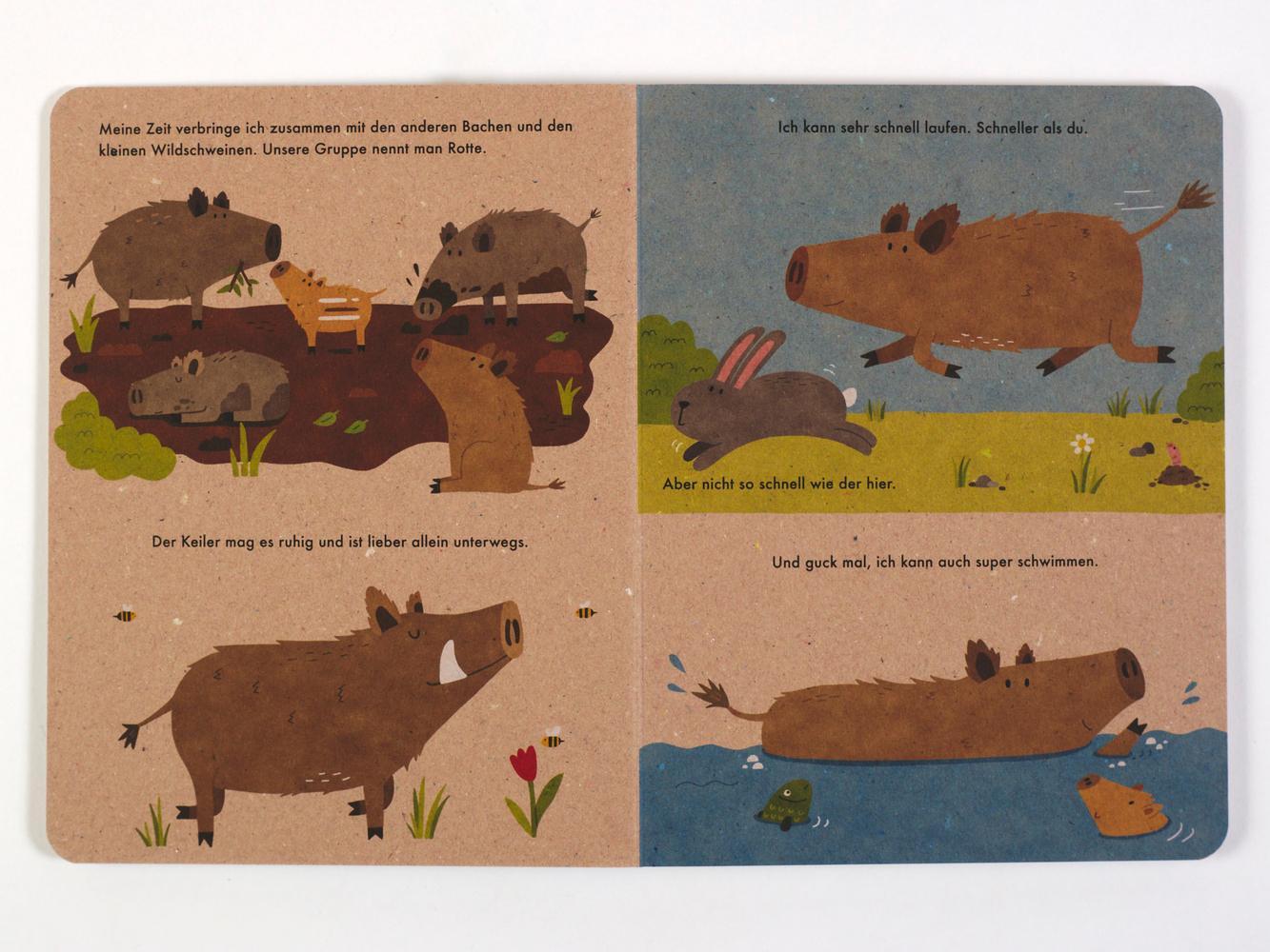 Bild: 9783407758354 | Ich bin das Wildschwein | 100% Naturbuch - Vierfarbiges Pappbilderbuch
