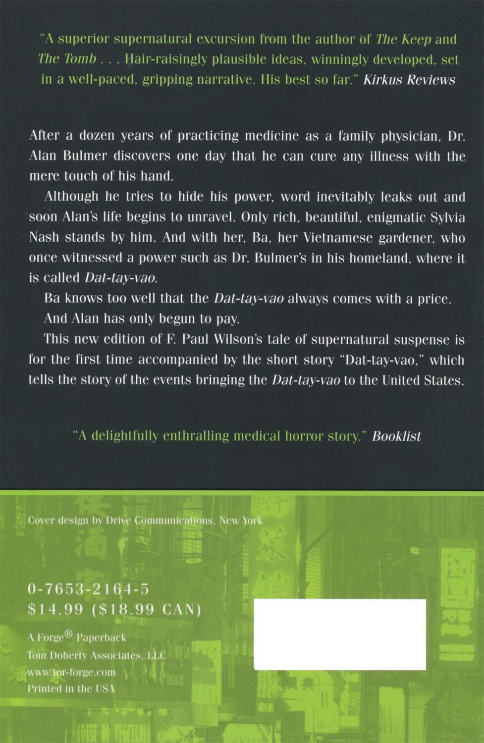 Rückseite: 9780765321640 | The Touch | F. Paul Wilson | Taschenbuch | Paperback | Englisch | 2009