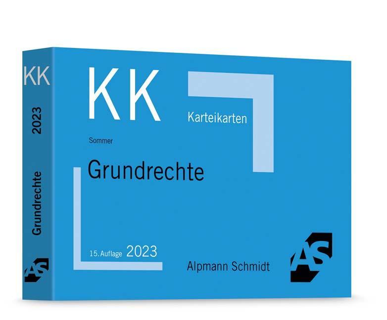 Cover: 9783867528597 | Karteikarten Grundrechte | Christian Sommer | Taschenbuch | Deutsch